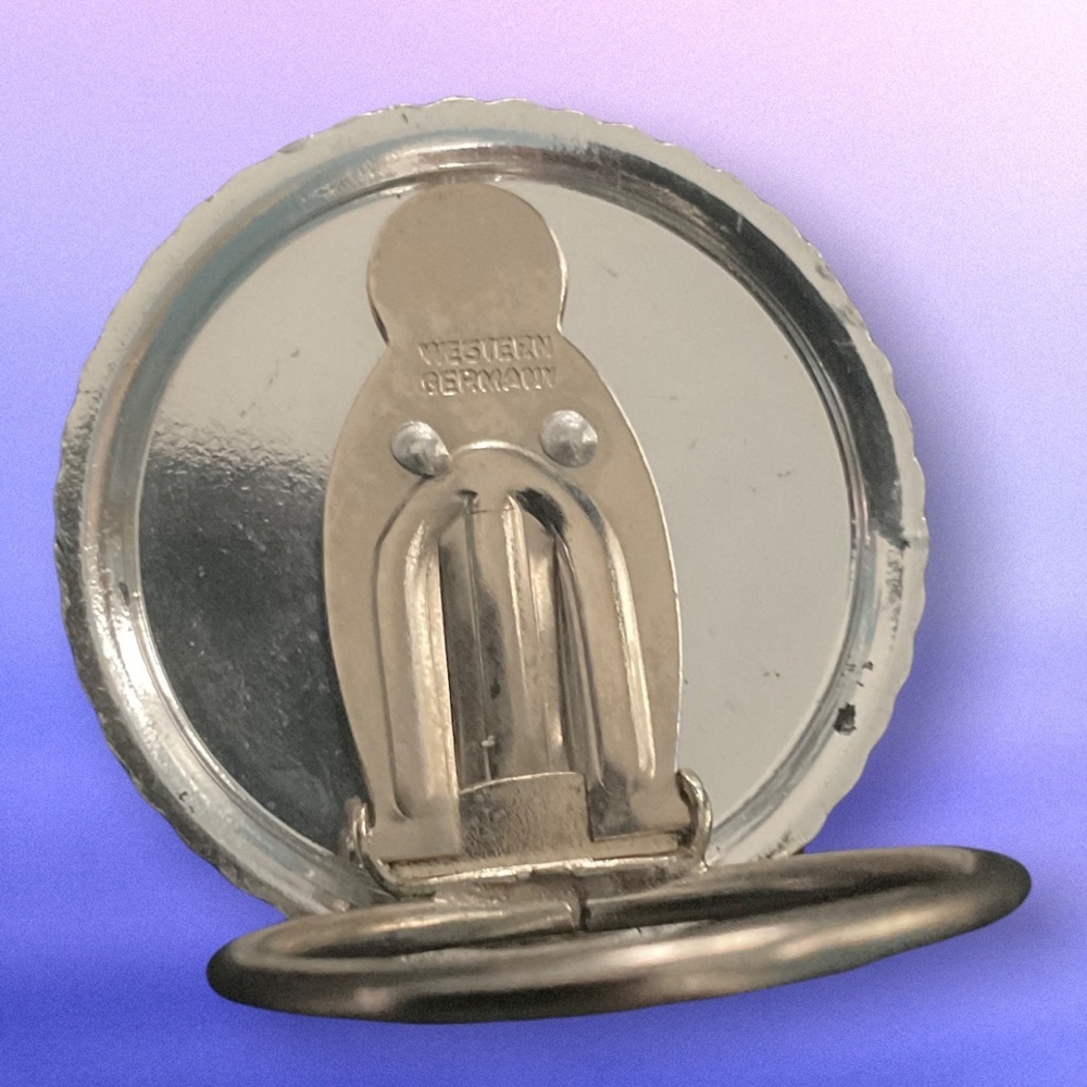 💖 Western Germany Iridescent Floral Scarf Clip 💖 - Picture 3 of 3